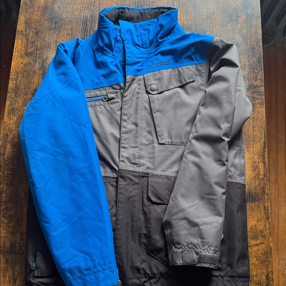 Marmot Two-Tone Blue and Black Jacket